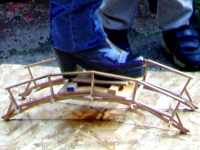 click for a larger picture of the wooden model bridge