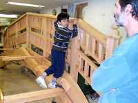18 ft. wooden arch bridge