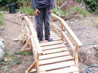 9' bridge with a clear span of 7'