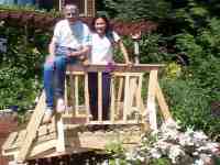 7 ft wood arch bridge