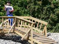 11 ft. light pedestrian bridges 5ft. to 20ft.