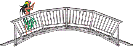 17' light pedestrian bridge