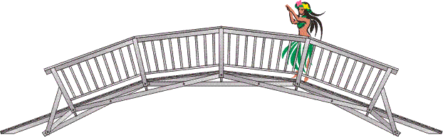 24' light pedestrian bridge