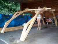 Wooden Rainbow Bridge Arch