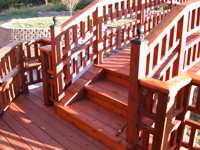 18 ft. wooden arch bridge
