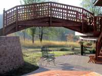 18 ft. wooden arch bridge