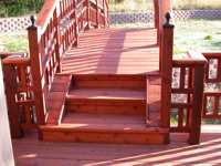 18 ft. wooden arch bridge