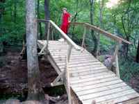 27 ft. wood bridge
