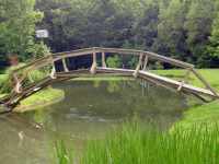 Elevation Difference Wooden Rainbow Bridge