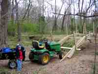 27 ft. wood bridge