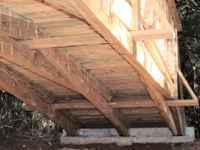 30ft. wooden arch bridge