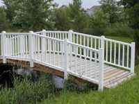 18 ft. wooden arch bridge