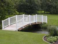 18 ft. wooden arch bridge