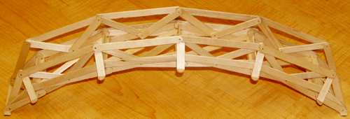 popsicle stick model bridge