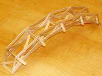 Popsicle stick bridge