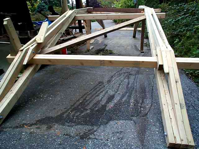 wooden arch bridge
